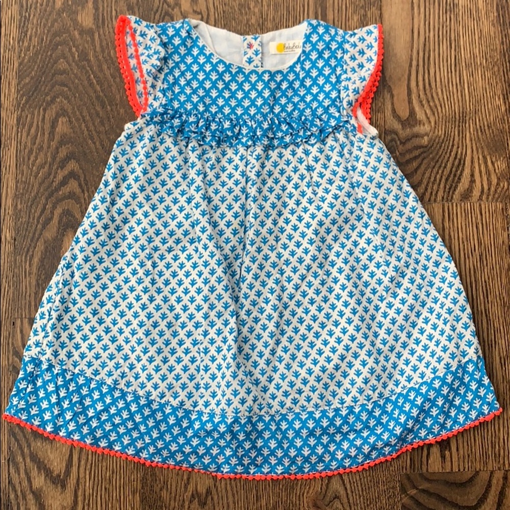 Baby Boden girls turquoise summer dress 12-18mo